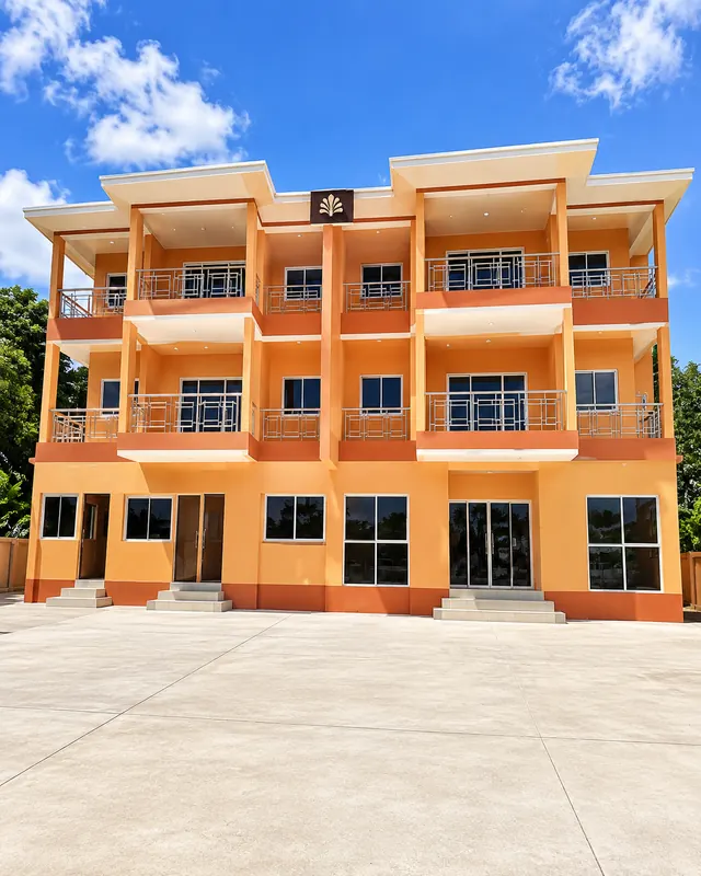 Orange commercial units and apartments, Anse Boileau